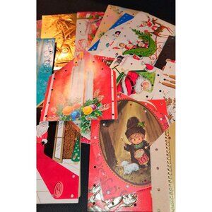 Vintage Double-Sided Christmas Card & Tag Collection - 32 Piece Set